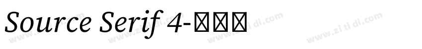 Source Serif 4字体转换